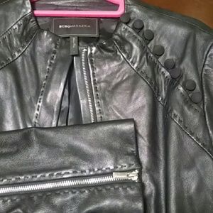 Like new BCBG leather jacket